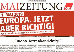 Ausschnitt aus DGB Maizeitung