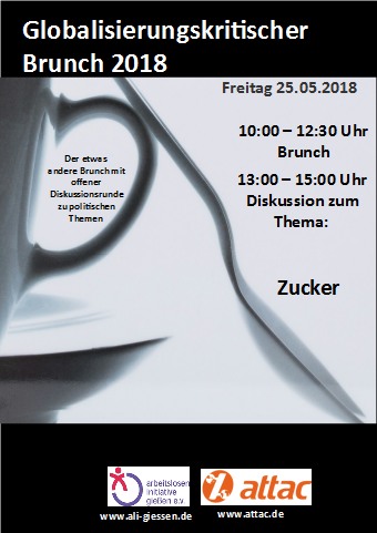 Globalisierungskritischer Brunch - Plakat