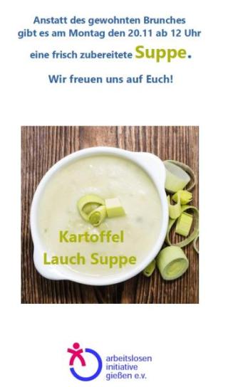 Plakat Kartoffel-Lauch-Suppe