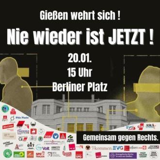 Nie wieder ist JETZT! Demo Aufruf