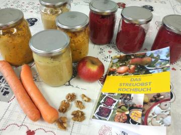 Streuobstkochbuch und vegane Aufstriche