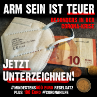 Arm sein ist teuer -ä Appell für Soforthilfen