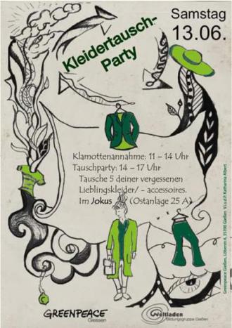 Kleidertauschparty Plakat