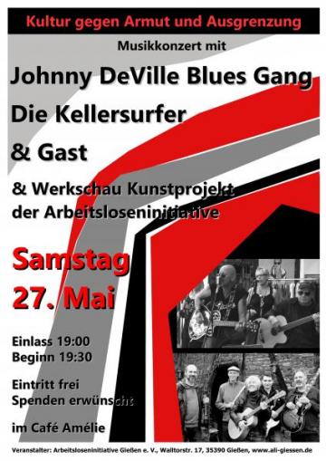 Konzertplakat gegen Armut und Ausgrenzung