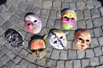 Masken, die beim dritten Veranstaltungsblock entstanden sind