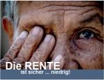 Die Rente ist sicher... niedrig - Bild aus Flyer Kulturseminar