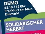 Plakatausschnitt solidarischer Herbst