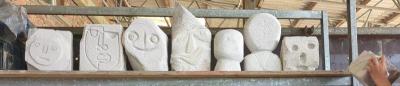 Ytong Skulpturen im Rohbau